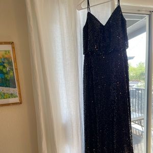 Black sequin dress / gown